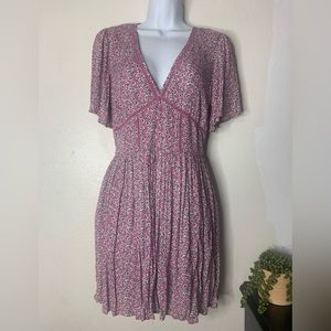 Band of gypsies purple floral dress NWT